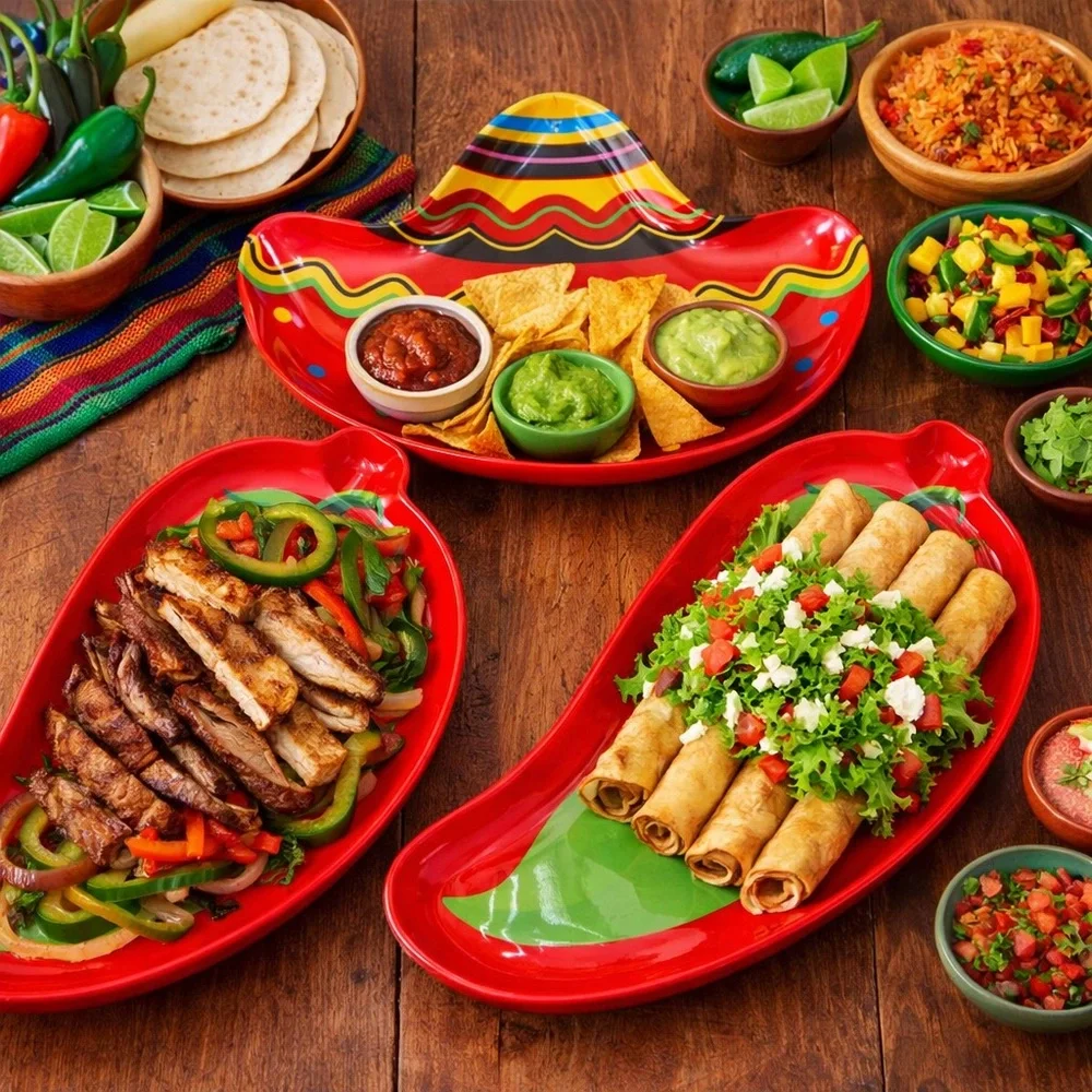 Fiesta Red Party Supplies Table Cover - Fiesta